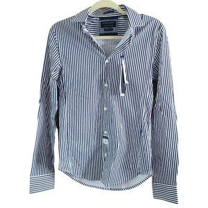 NWT Denim and Flower Ricky Singh SuperSlim Fit Button Down Dress Shirt SMALL